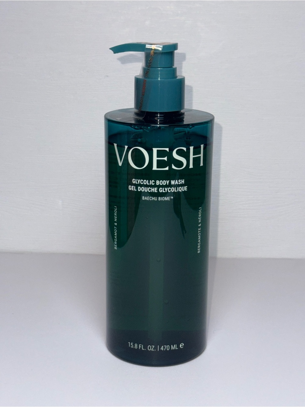 Voesh Glycolic Body Wash, Exfoliating Body Cleanser Bergamot & Neroli 15.8fl